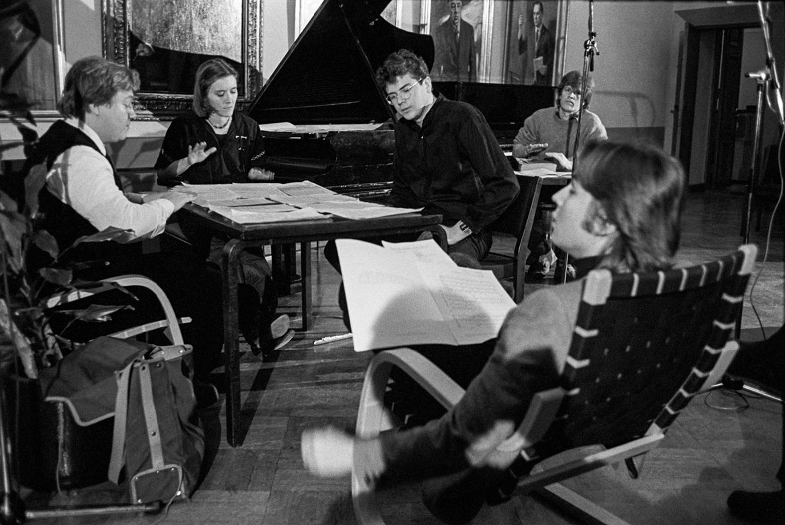 0_dJohn Cage -tapahtuma 1983 mm. Tuija Hakkila ja Esa-Pekka Salonen Kuva Sakari Viika